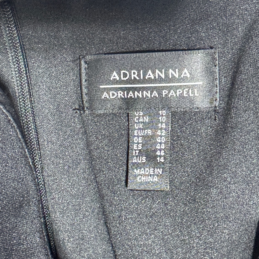 Adrianna Papell Women's Ruffle Tiered Mesh Sleeveless Gown in size 10 - Picture 10 of 11